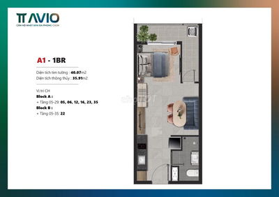 Căn hộ 1PN-1WC TT Avio, Giá siêu tốt, Nhà siêu đẹp, Thanh toán siêu dễ
