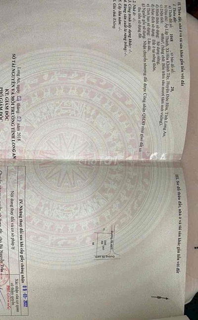 💥Bán gấp lô đất 2 mặt tiền bê tông 468m Full thổ cư Đức Hoà Long An