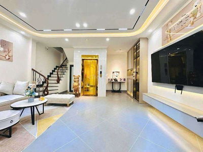 Bán nhà Trần Khát Chân, kinh doanh, full nội thất, 6 tầng thang máy