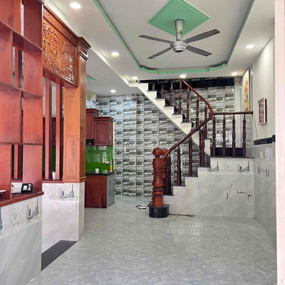 Nhà trệt lầu 6x10 hxh 3pn có nội thất