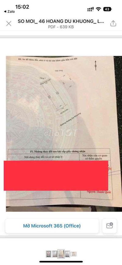 Bán nhà cấp 4 đường 7m5 Hoàng Dư Khương- Khuê Trung - Cẩm Lệ - Đà Nẵng