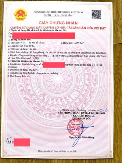 Quỹ căn 2PN(83m2-6.6Tỷ) 3PN(100m2-7.3Tỷ : 110m2-8Tỷ) 4PN(136m2 9Tỷ) CC The Wisteria LH: 0941 915 ***