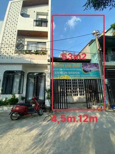 Bán đất hẻm 6m 105 Vườn Lài, DT: 4,5x12m. (52m2) Tặng kho trên đất.