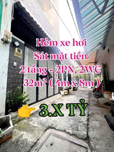 Bán nhà Tân Phú, Hẻm xe hơi, sát mặt tiền đường Tân Kỳ Tân Quý - 376