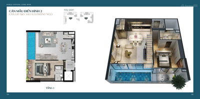 Bảng giá đợt 1 Duplex dự án Noble Crystal Long Biên - Sky Villa thể hiện đẳng cấp thượng lưu