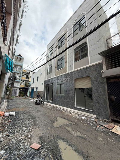 Nhà bán 4 tầng xây mới,  hẻm xe tải Âu Cơ f9. Hhmg