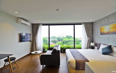 Cho Thuê Căn Hộ Dịch Vụ Studio Cao Cấp 35m² Âu Cơ Tây Hồ Hà Nội