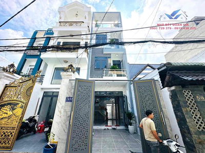 Nhà 4m x 19m xây mới 4 tầng hẻm 6m cách đường Thới An 16 chỉ 20m