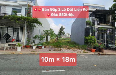 💥BÁN GẤP 2 LÔ ĐẤT CẶP QUỐC LỘ13 BÌNH DƯƠNG. Dt: 10×18. 850Triệu/1 lô