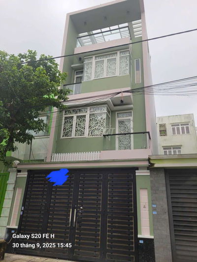 Cần cho thuê nhà P TTN Q12 khu 10ha.DT 5x20.  1 trệt  3lầu 4PN 4WS