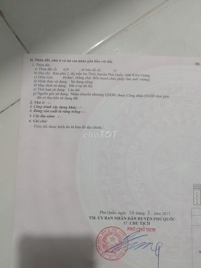 Bán đất hẻm xe hơi trung tâm phường an thới phú quốc