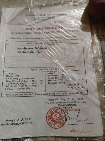 Bán nhà kiệt ông ích khiêm - gần chợ cồn siêu thị Go 2750 tlcc