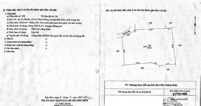 Ngân hàng thanh lý lô đất 844,6m2 full thổ cư giá tốt (Ms Dương)