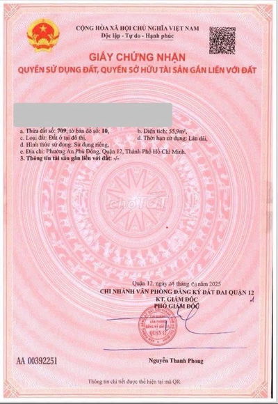 Bán Nền Góc An Phú Đông,Quận 12,Sát Gò Vấp