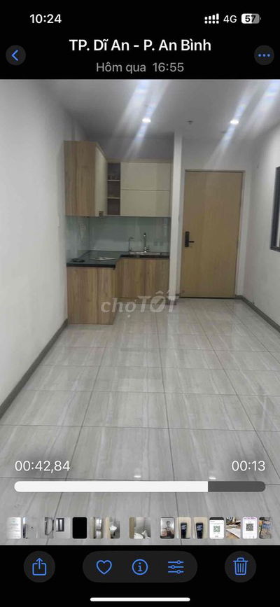 Cho thuê căn Bcons Polygon 2PN2WC tầng trung