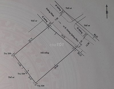 Bán đất 547,4m2 mặt tiền hẻm 12m DQH giá 63 tỷ