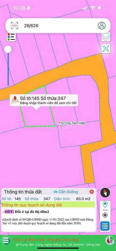 Chính chủ gởi bán lô đất Bình Đa,6x10=60m2, sổ riêng,shr,đường 5m