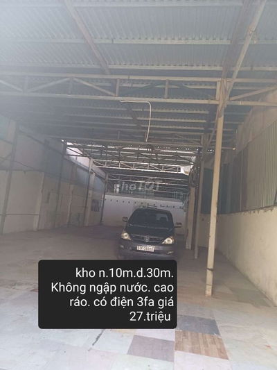 Cho thuê kho đường cao lổ đường xe tải