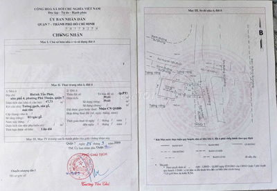 Bán nhà shr biệt, Q7, Huỳnh Tấn Phát, Phú Thuận 3m NH 5m x 12m 3pn.