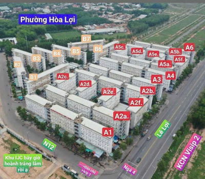 nhà xã hội  Hòa Lợi, sổ hồng 380 triệu, Sài Gòn mua được