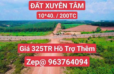 Bán Đất Đường Xuyên Tâm Giá Rẻ