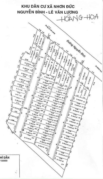 Bán 80m2 KDC Hoàng Hoa cách Nguyễn Bình 30m, xây tự do