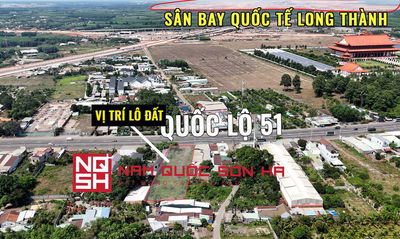 Bán đất sân bay Long Thành - mặt tiền Quốc lộ 51, thổ cư 100%