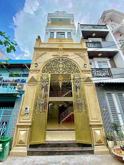 Nhà mới đẹp y hình 4 x 18 có 4pn 5wc sân thượng =giáp quận 6 tân phú