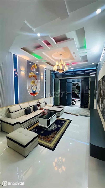 NHÀ MỚI Ở NGAY - HẺM OTO -LÂM THỊ HỐ-Q12- 3 TẦNG- 4PN GIÁ CHỈ 5.45 TỶ