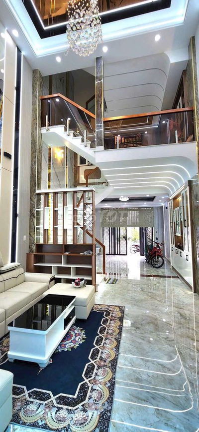 NHÀ ĐẸP MỚI TRỆT, LỬNG, 3 LẦU, 4PN, FULL NỘI THẤT