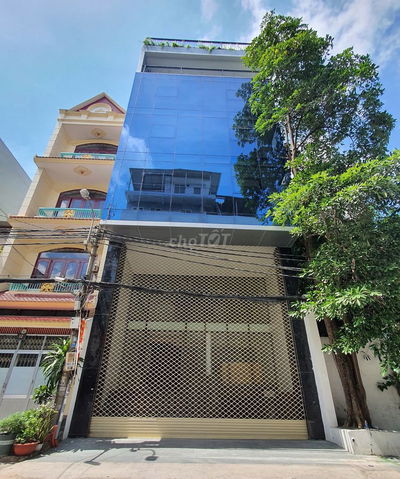 💯 TÒA NHÀ HXH TRƯỜNG SƠN_7,5x22m_HẦM TRỆT 5 LẦU, THANG MÁY, PCCC.