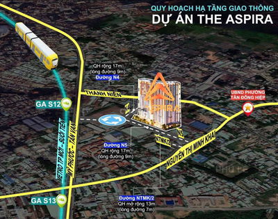 Căn hộ phường Tân Đông Hiệp, TP.HCM cạnh Metro 800m 2PN 2WC 68,65m2