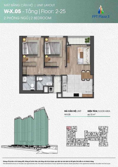 Căn góc tầng cao Fpt plaza2 diện tích lớn cần bán