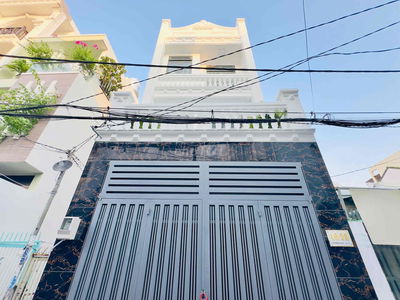 Bán nhà mới keng 4x14m.xây 3 Lầu hẻm ô tô thông hiệp Thành 45.Q12