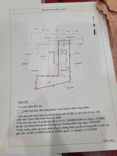 Bán nhà Tô Ký , gần cầu vượt Quang Trung 5x22 giá 4,65 tỷ ( bán chia)