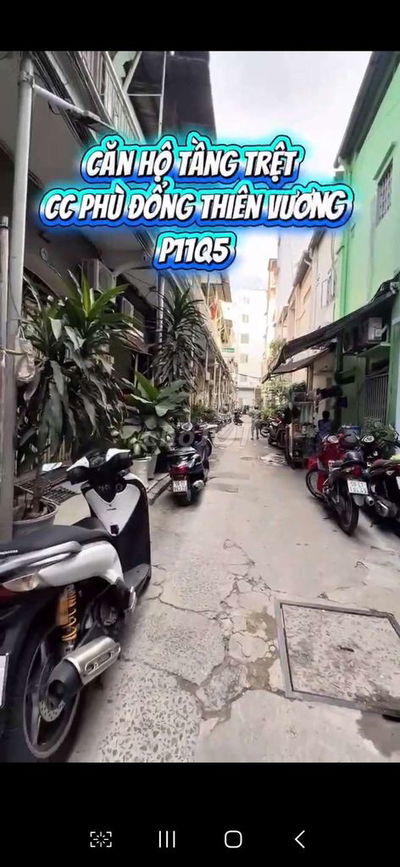 Bán chung cư Tầng Trệt đường Phù Đổng Thiên Vương P11 Q5