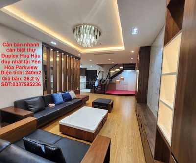 Biệt thự Duplex Hoa Hậu Tại Yên Hòa Parkview trên không đẳng cấp