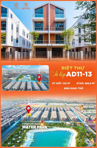 Bán nhanh BT tứ lập 120m Ánh Dương gần công viên nước giá 17,6 tỷ rẻ nhất thị trường LH 0944 401 ***