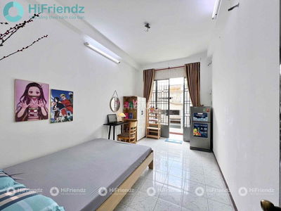 Phòng trọ dạng studio bancol siêu rẻ ngay cầu chữ Y Q1