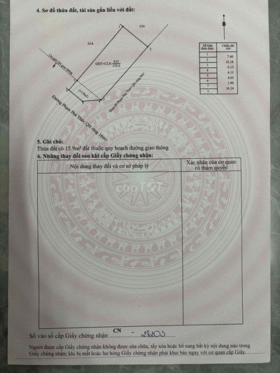 Bán đất góc hai  mặt tiền Phạm Phú Thứ đường 16m sát bùng binh con voi