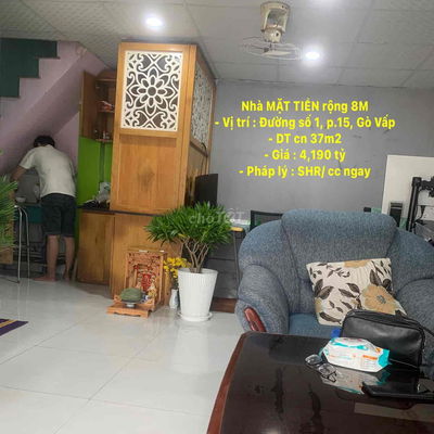 NHÀ MẶT TIỀN RỘNG 8 MÉT