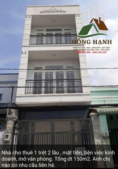 NHÀ CHO THUÊ 4x14 – MẶT TIỀN BÀ ĐIỂM,GẦN NGUYỄN ẢNH THỦ - GIÁ 10 TRIỆU