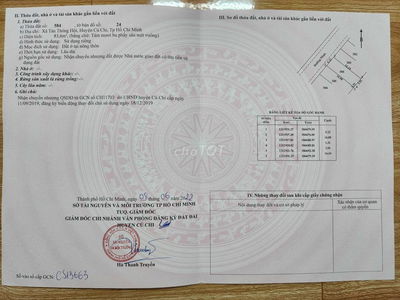 Đất thổ cư 83,6m2 ngay Suối Lội, xã Củ Chi