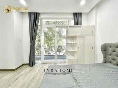 Cho thuê siêu phẩm studio ban công full nội thất Dương Bá Trạc Q8