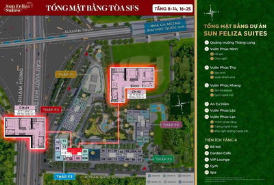 DUY NHẤT!!! CĂN 2PN CHỈ 9 TỶ TẦNG TRUNG ,HƯỚNG ĐÔNG NAM VIEW NỘI KHU ĐẮT GIÁ NHẤT SUN FELIZA SUITES