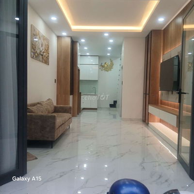 4 tỷ 550 thương lượng, nhà mới 2 tầng, đường 4 mét, dt : 3,37 × 22,77