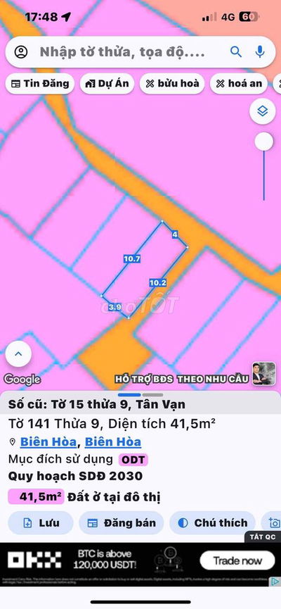 Nhà cấp 4 gác lửng . 41.5m góc 2 mặt tiền giá công nhân