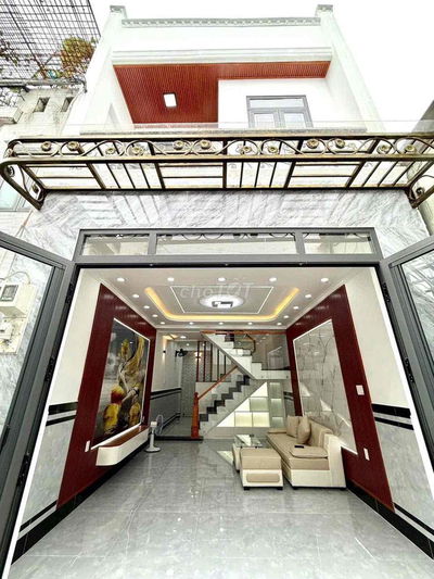 QUẬN 12. NHÀ PHỐ 4M x 12M ĐÚC 1 LẦU NGAY CẦU VƯỢT TÂN THỚI HIÊP