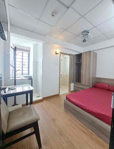 PHÒNG TRỌ STUDIO FULL NỘI THẤT - CỬA SỔ TRỜI - VÂN TAY - AN NINH