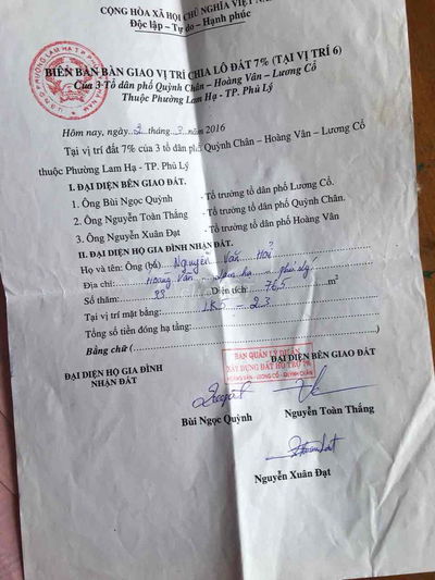 Cần bán gấp đất cạnh dự án Sun Hà Nam